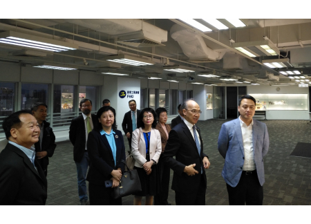 郭振華主席帶領余金富副市長一行參觀